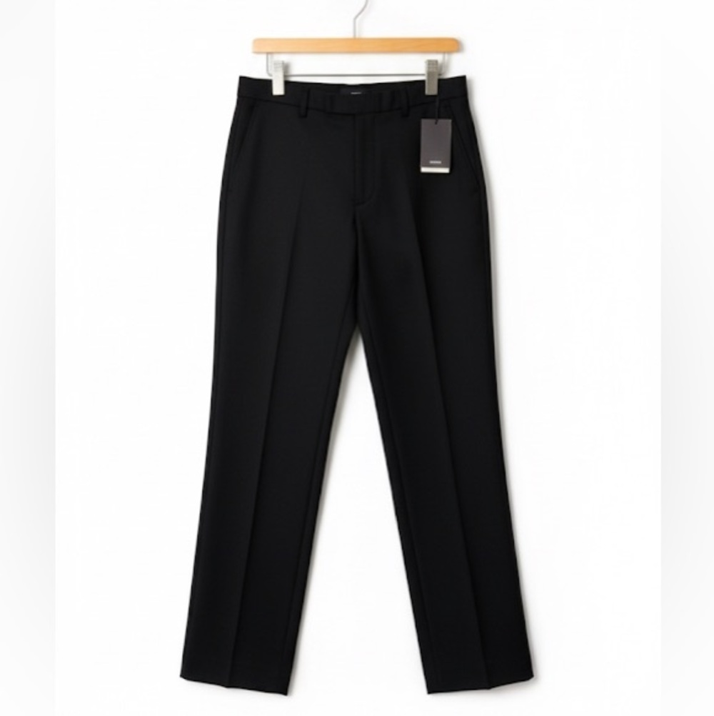 Hugo Boss Classic Black Men's Pinstripe Dress Trousers